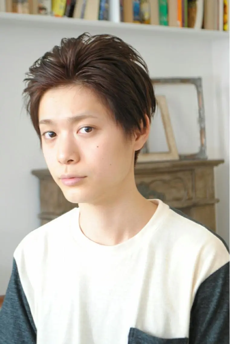 ショート メンズ カラー 川俣 洋仁のヘアスタイル