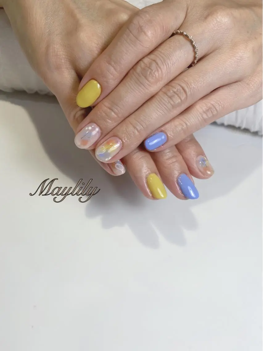 ネイル 持ち込み ハンドネイル Nail salon Maylilyのネイルデザイン