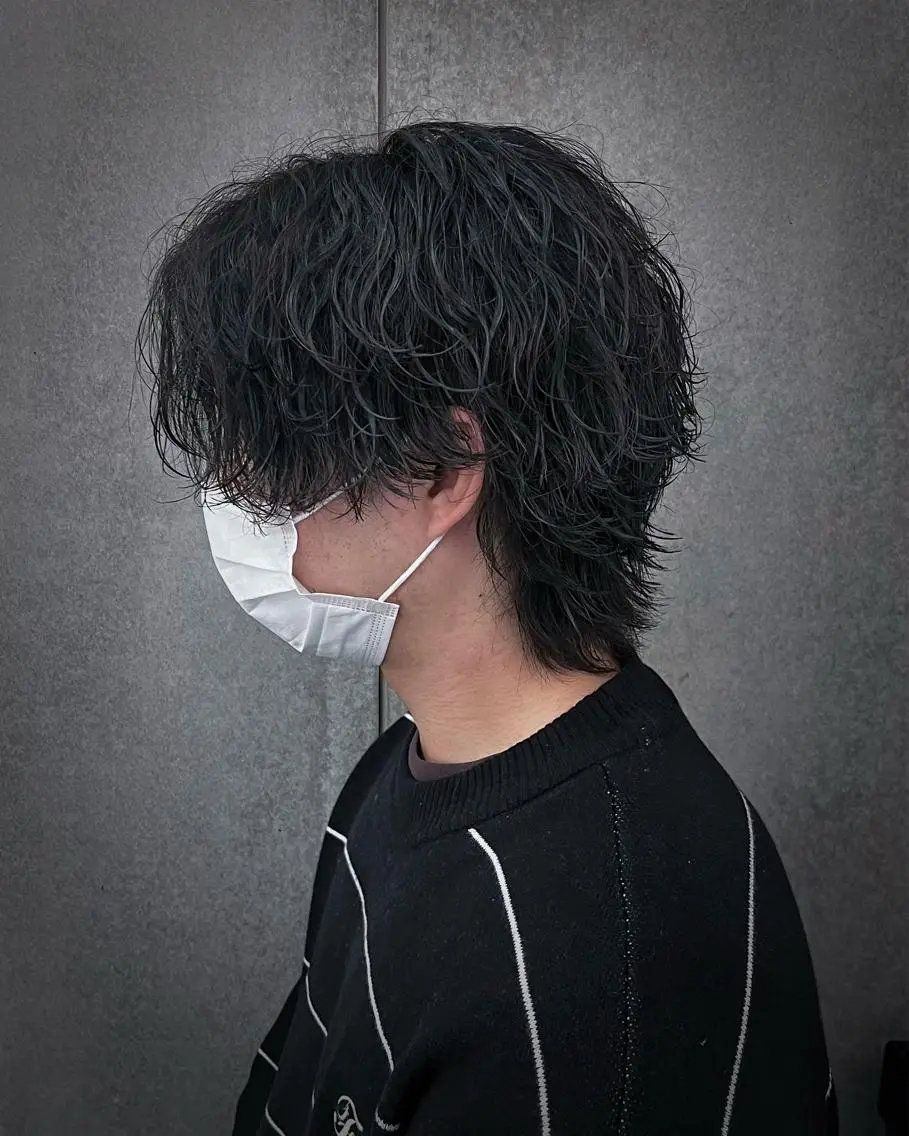 ミディアム パーマ メンズ 瀧野 翔吾【メンズ特化】のヘアスタイル