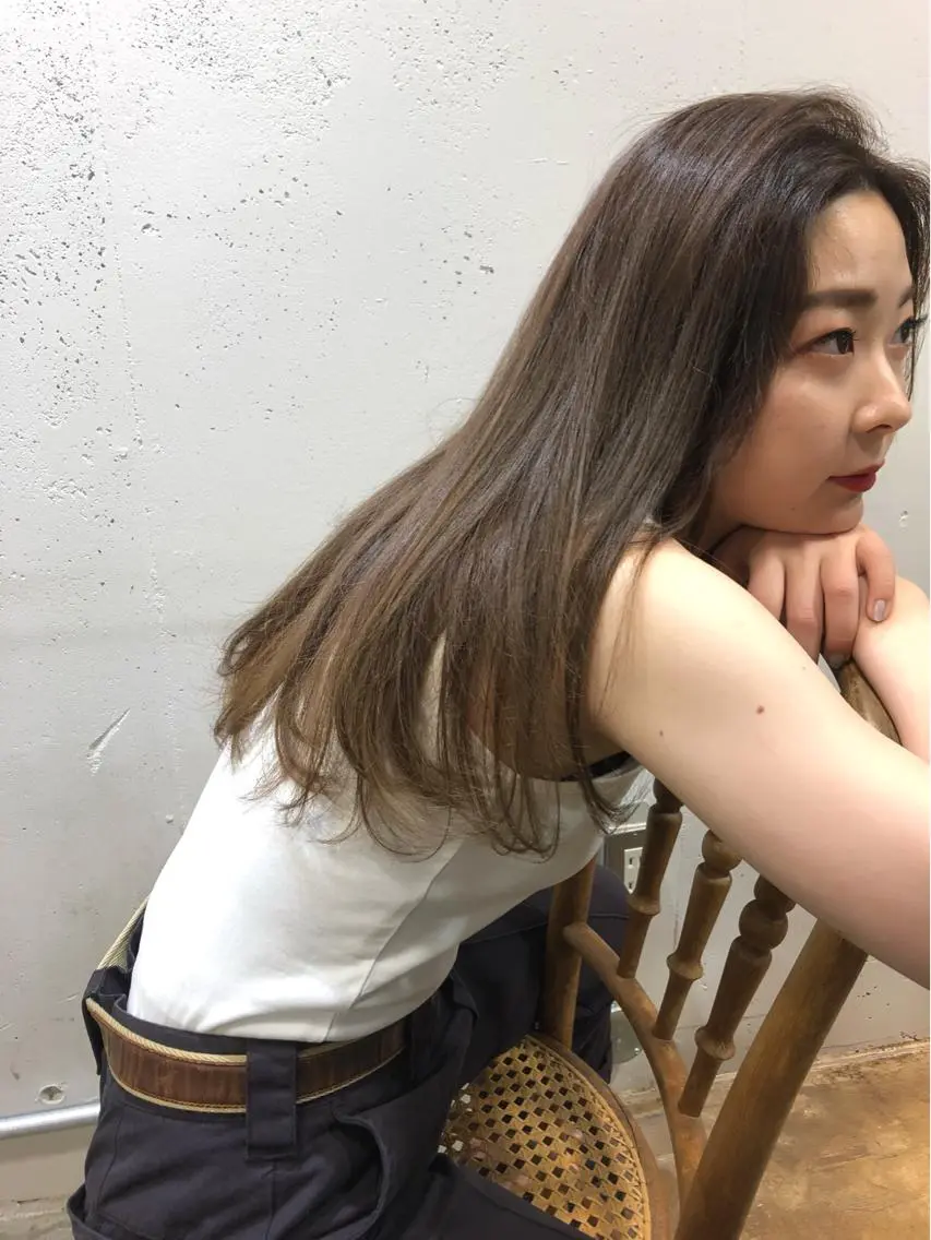 ロング カラー Pia ツボイ ケイタのヘアスタイル