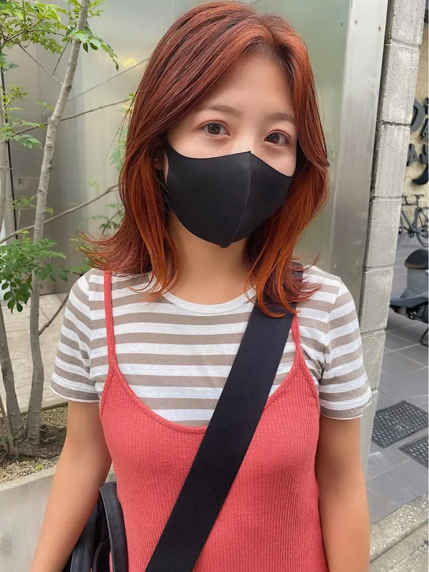 ミディアム カラー パーマ ヘアアレンジ メンズ キッズ ネイル マツエク・マツパ 🫧umu.🫧韓国 /レイヤー/ハッシュのヘアスタイル