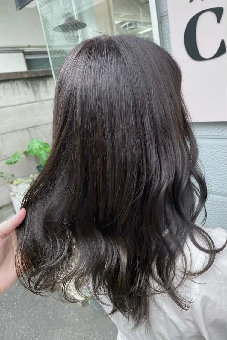 セミロング 髪質改善QOLU 石川のヘアスタイル