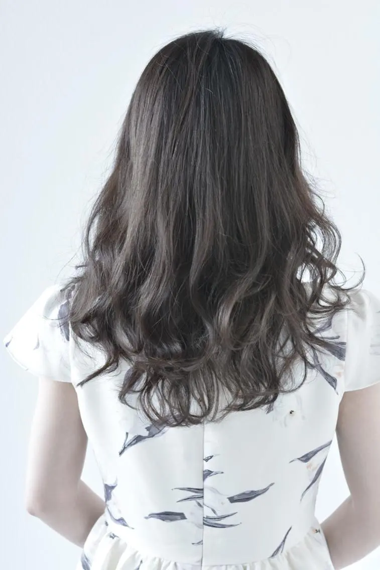 ミディアム カラー パーマ 髪質改善特化KIZU /艶髪研究(京都)のヘアスタイル