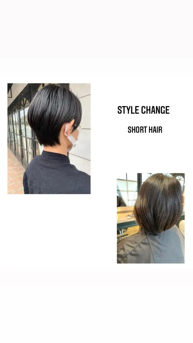 ショート カラー パーマ ヘアアレンジ メンズ キッズ ネイル マツエク・マツパ アイブロウ ショートヘア ショートネイル シンプルネイル カット トリートメント hiro【沿線で叶う 似合わせhair】のヘアスタイル