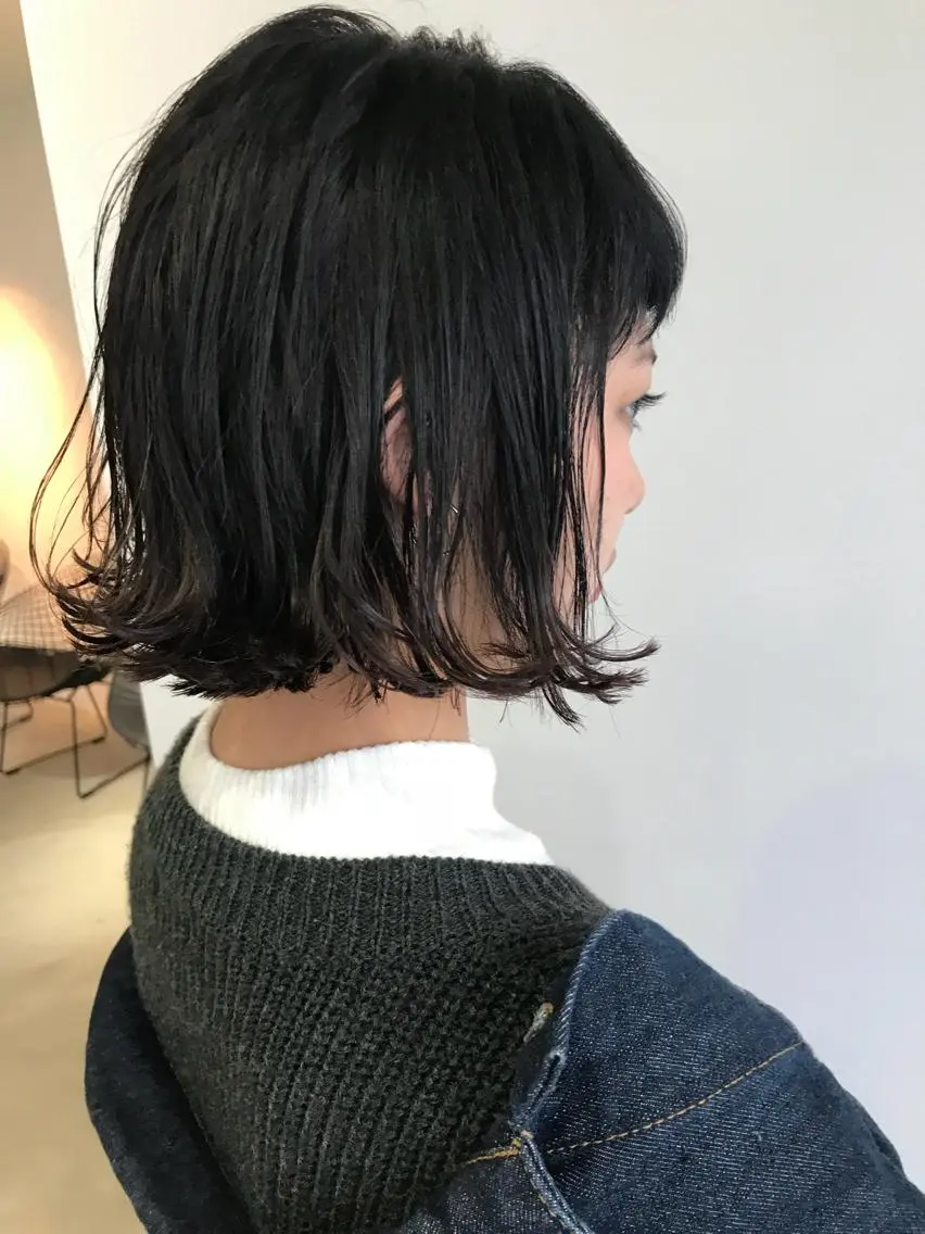 ショート 💓パーマ，💗 レイヤーカットのヘアスタイル