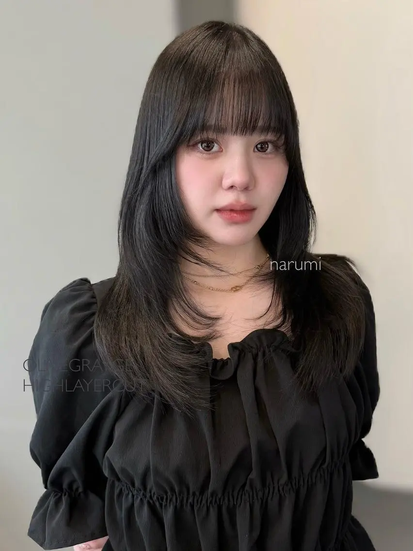 セミロング カラー ブリーチ 髪質改善 縮毛矯正 カット 縮毛矯正 トリートメント 盛れ🎀韓国ヘア 美艶🇰🇷なるみのヘアスタイル