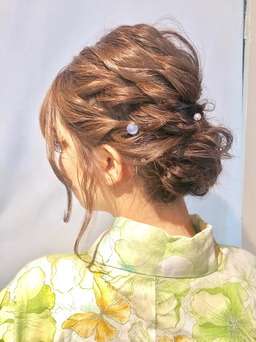 ミディアム ヘアアレンジ 🎀ヘアセット/艶髪 /はやしほのか🎀のヘアスタイル