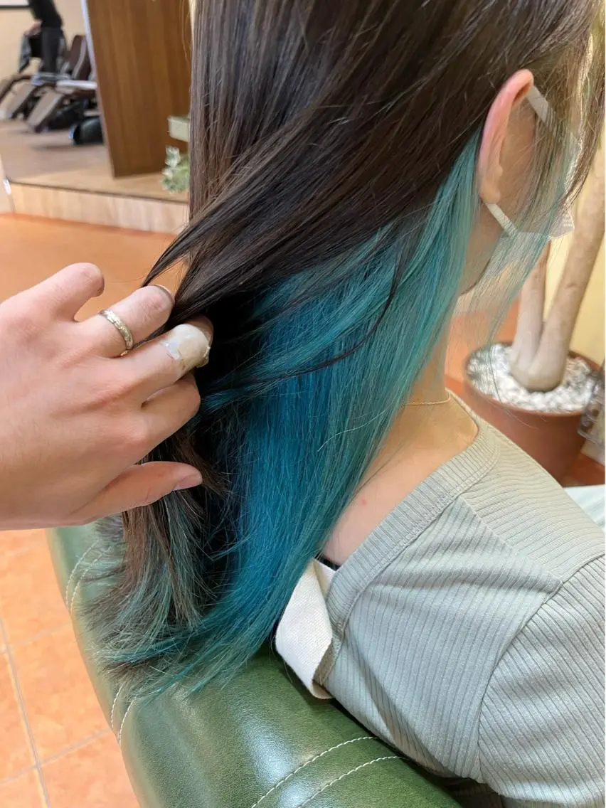 ロング カラー ヘアカラー トリートメント 石井 佑樹のヘアスタイル