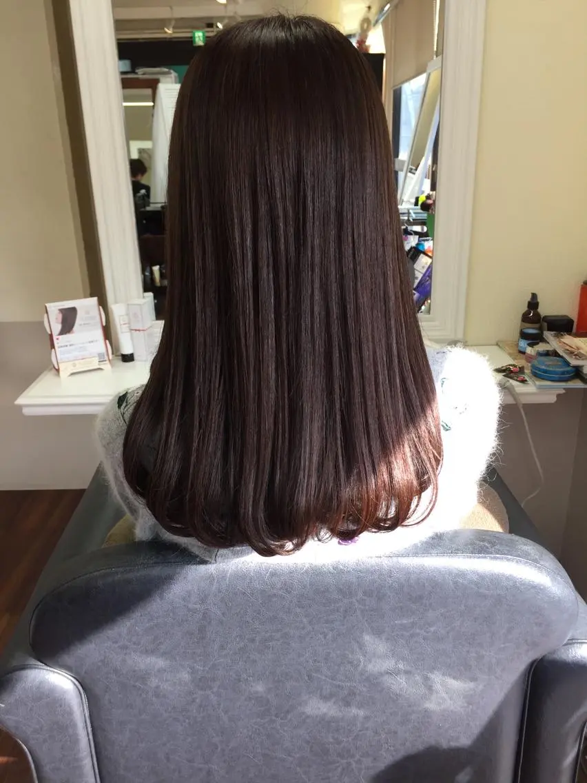 ロング カラー パーマ 髪質改善 成松 勇治のヘアスタイル