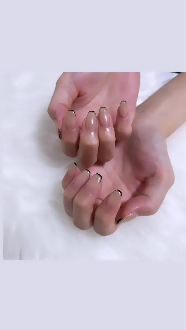 ネイル フレンチネイル ガーリー Lala nailのネイルデザイン