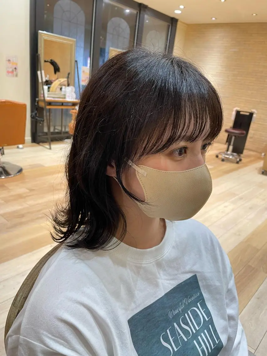 セミロング 亀川蓮 Agu hairのヘアスタイル