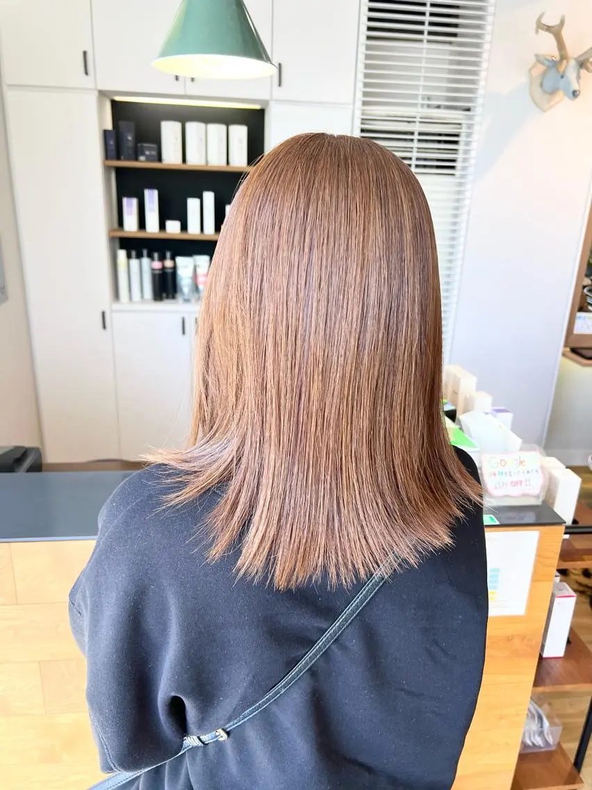 ミディアム ヘアカラー トリートメント 堀 望美のヘアスタイル