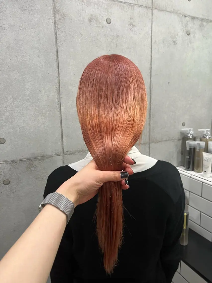 ロング カラー ヘアカラー トリートメント ヘアセット newi赤羽 HINATAのヘアスタイル