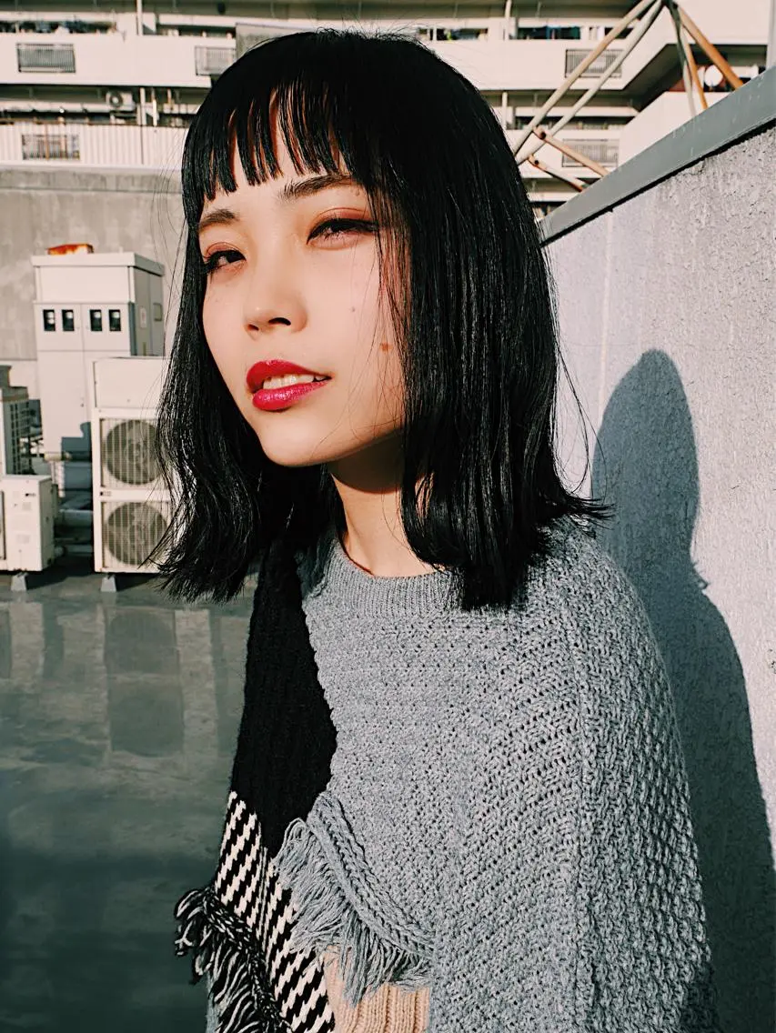 ショート ミディアム カラー レイヤーカット/ パーマ/鎌田実奈歩のヘアスタイル