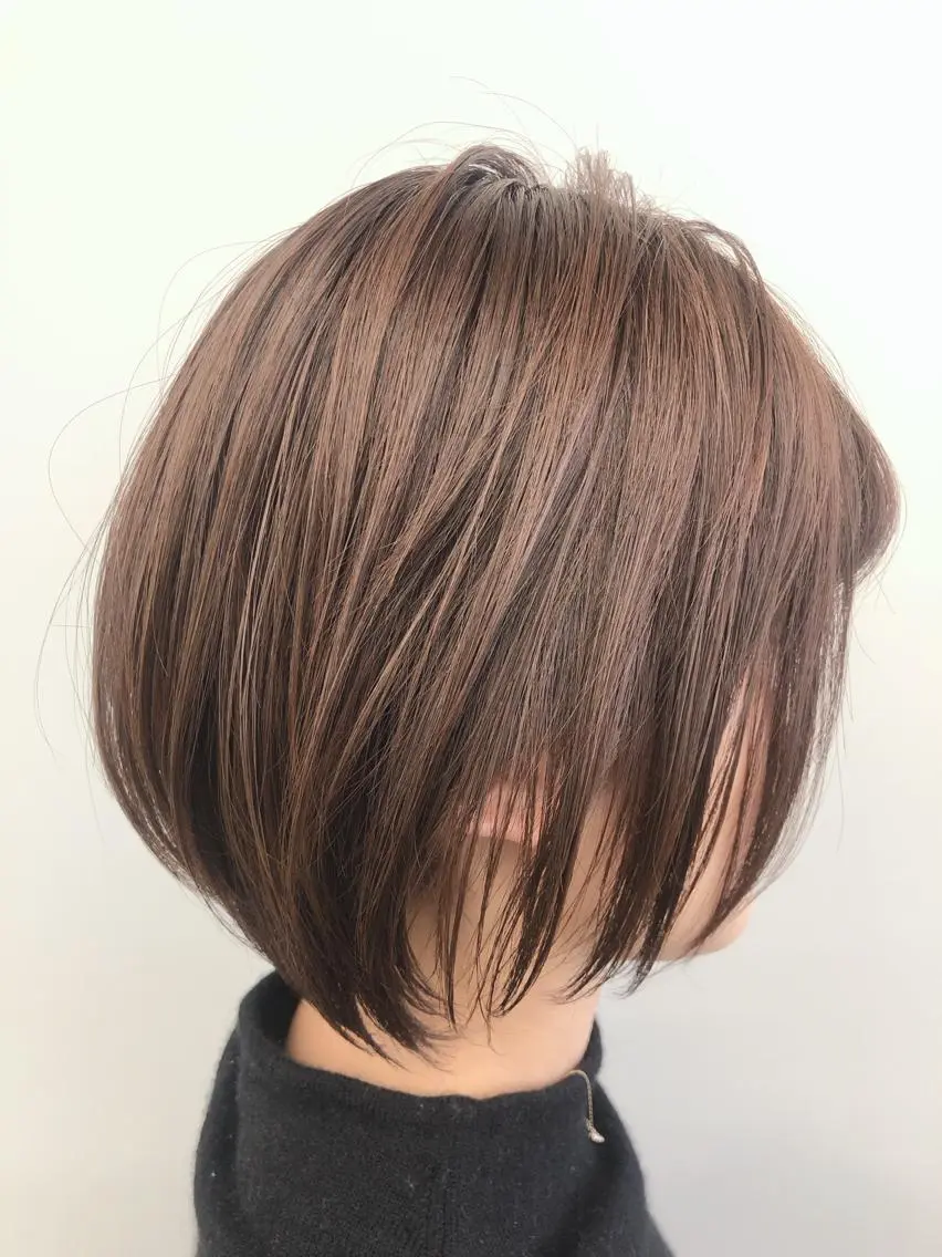 ショート カラー ショートボブ ブラウンカラー ショコラブラウン ボブ ショートヘア 代表　YUKI ☆のヘアスタイル