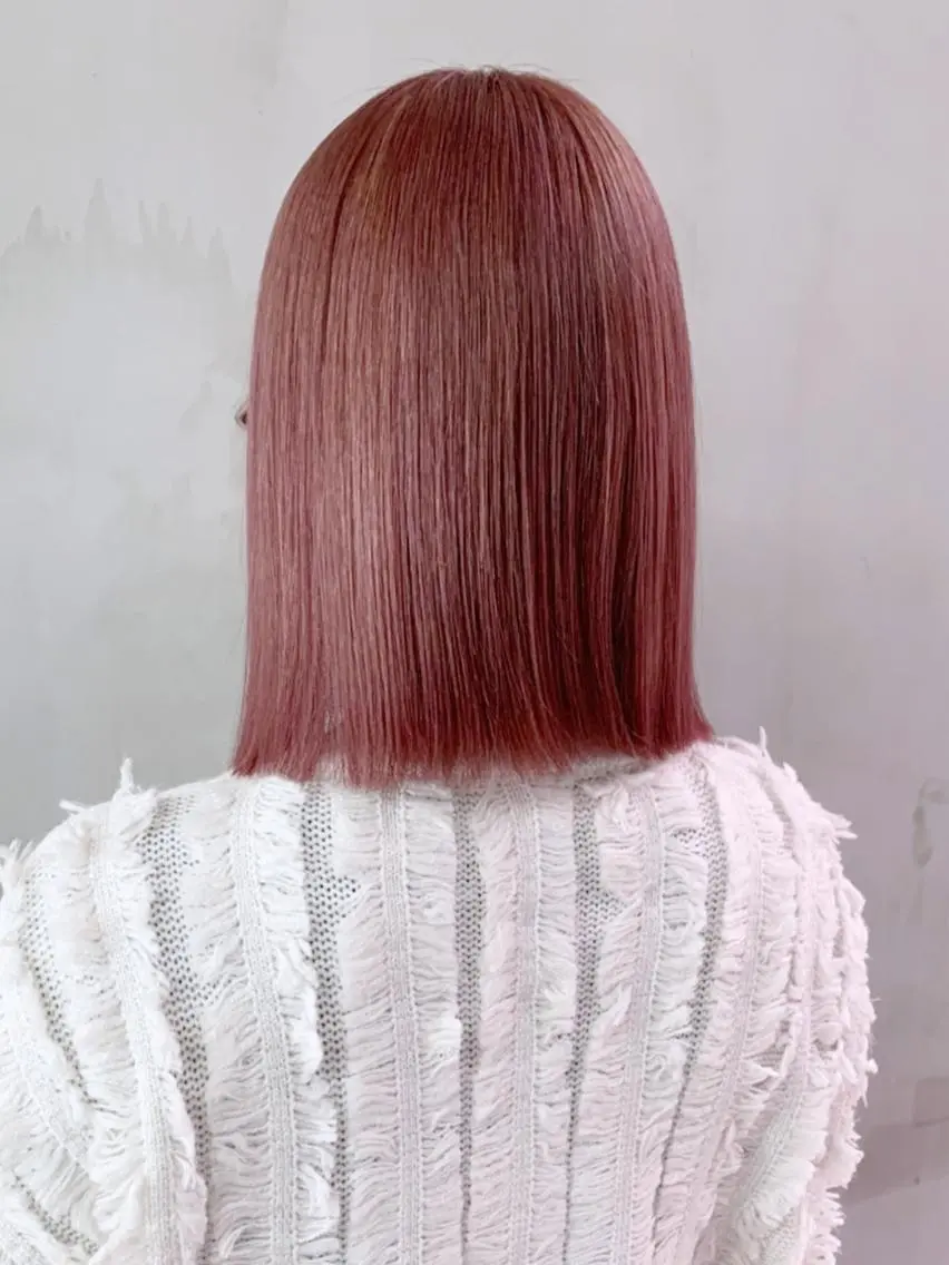 ミディアム カラー パーマ ヘアアレンジ ラベンダーカラー ピンクカラー ピンクラベンダー ITbyALBUM 浦和店のヘアスタイル