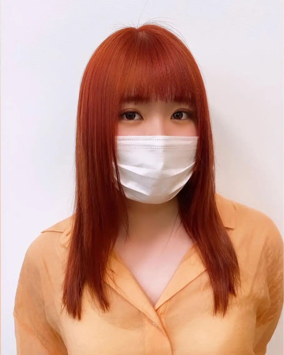 ロング カラー レイヤー・ハッシュ ウルフ・武蔵小杉のヘアスタイル