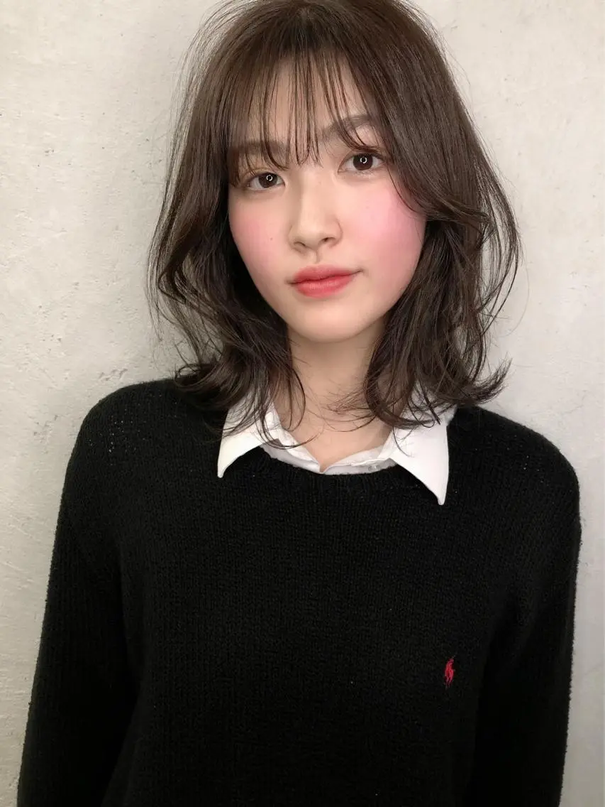 セミロング カラー アディクシーカラー アッシュ アッシュグレー ベージュカラー ブリーチ 前髪顔周りカット 沼田 拓斗のヘアスタイル