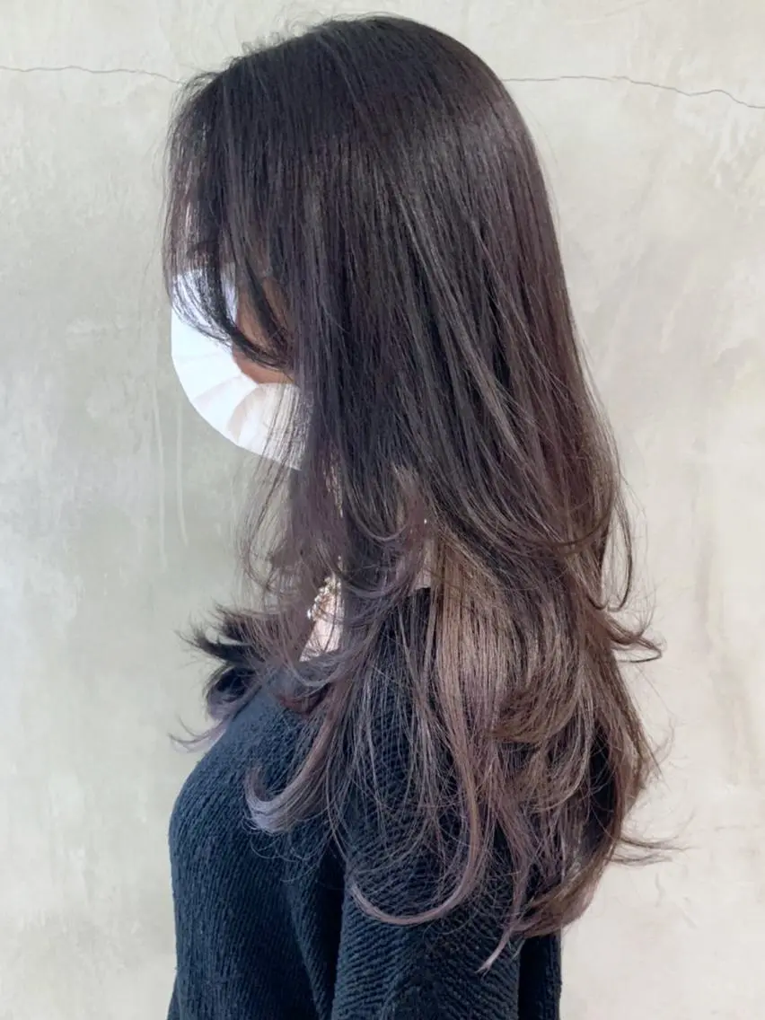 セミロング カラー パーマ ヘアアレンジ ハイレイヤー レイヤーカット ITbyALBUM 浦和店のヘアスタイル