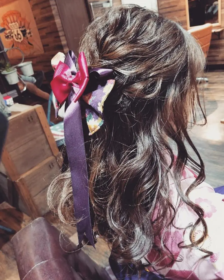 ロング 卒業式のヘアスタイル ヘアセット ヘアセット/髪質改善 /カラー/TADOのヘアスタイル