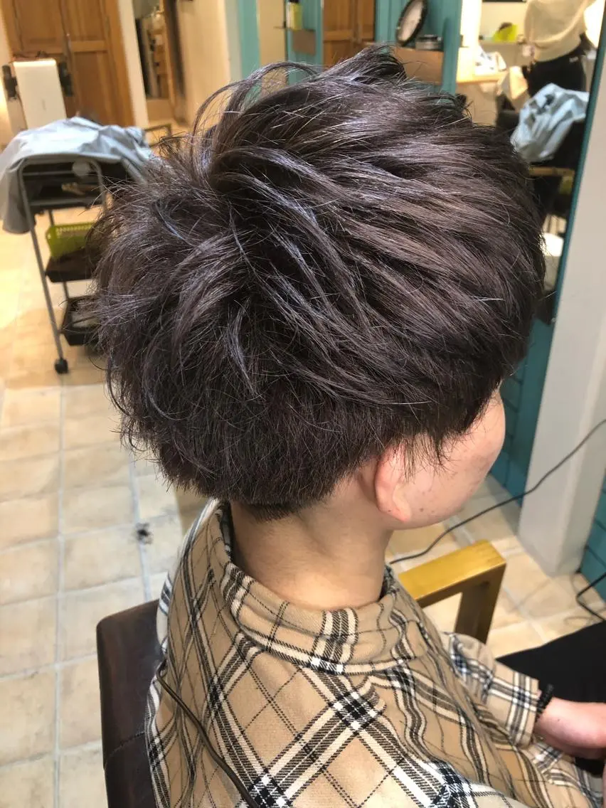 カラー メンズ ベージュカラー 黒髪 ミルクティーベージュ 卒業式のヘアスタイル 髪質改善⭐️透明感 カラーノグチショウタのヘアスタイル