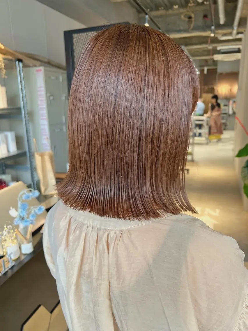セミロング カット ヘアカラー 大澤 叶方のヘアスタイル