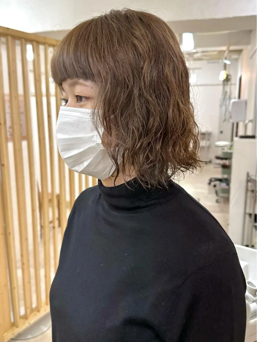 ショート カラー パーマ 髪質改善 縮毛矯正/ レイヤー/銀座/本木のヘアスタイル