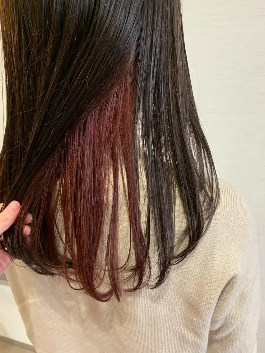 セミロング カラー 蓮見友里 PiSTA／portのヘアスタイル