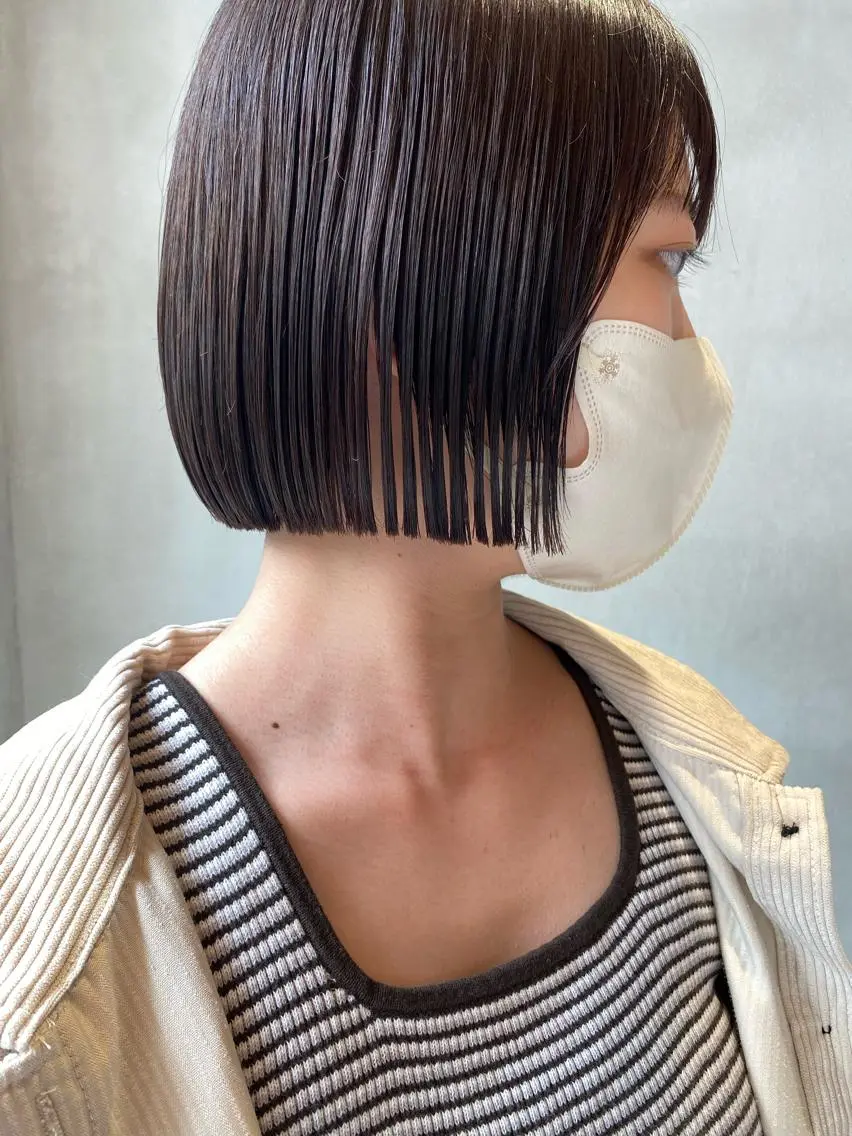 ショート カラー カット ヘアカラー トリートメント センターパート/ レイヤー/ayuのヘアスタイル