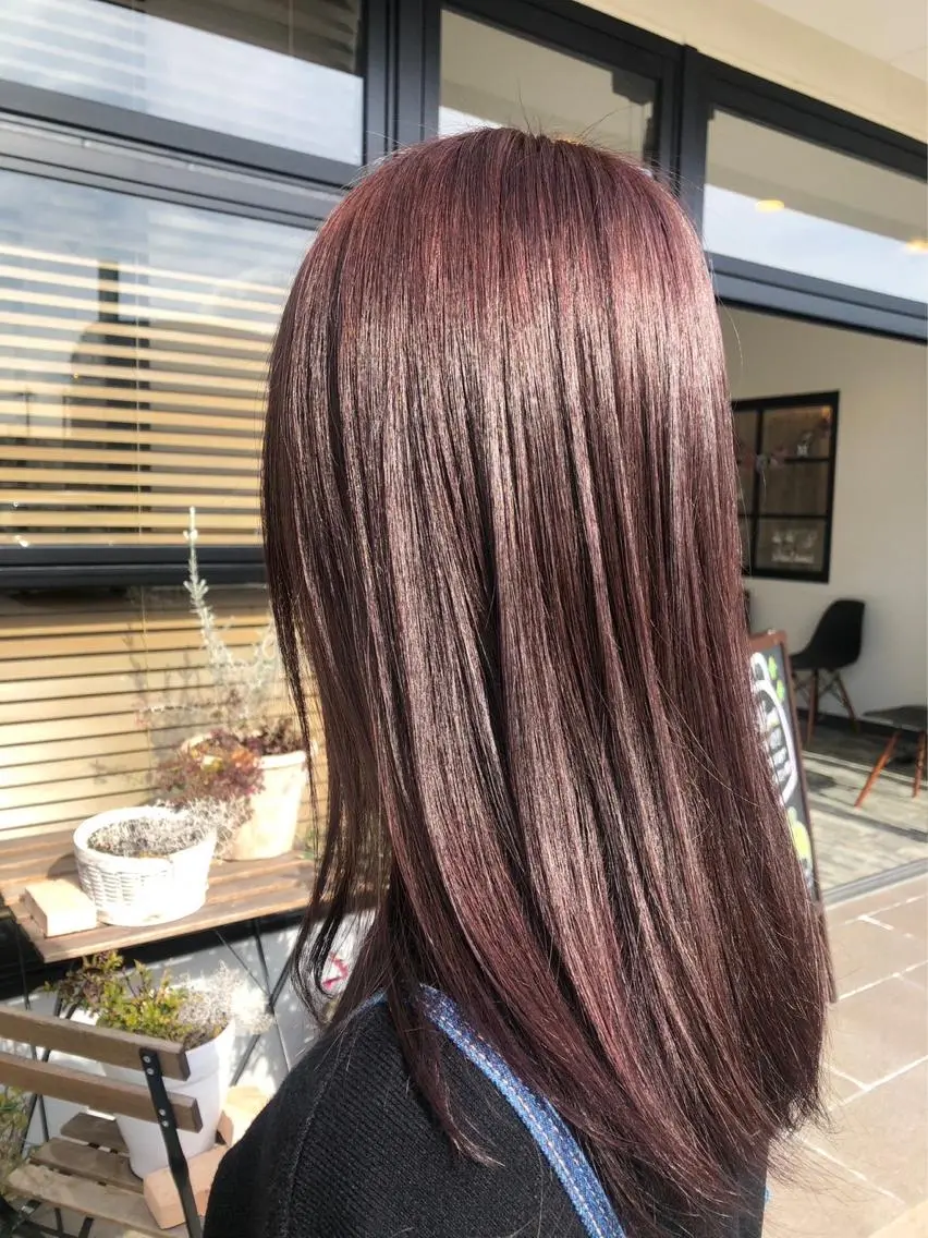 セミロング カラー and fine ほりのヘアスタイル