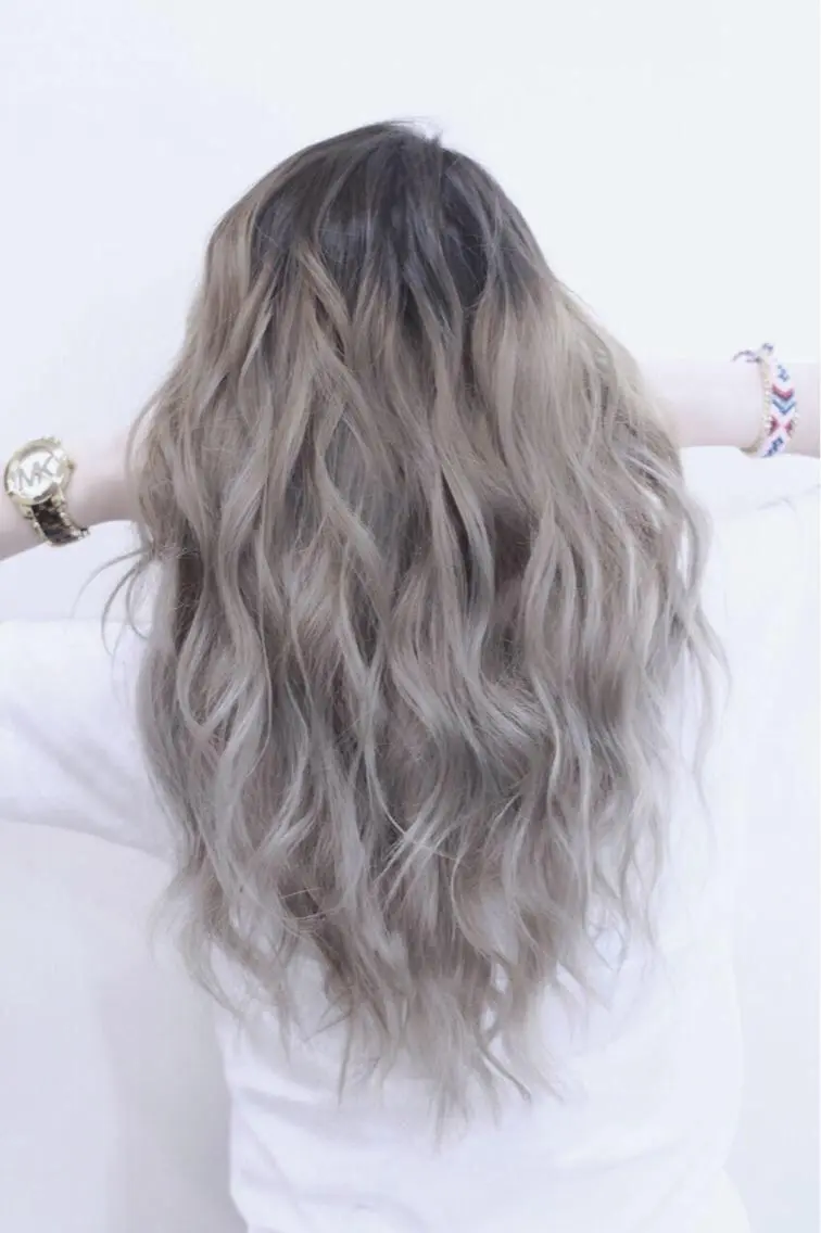 ロング カラー チビ編み込みエクステ シールEXどぅ〜すのヘアスタイル