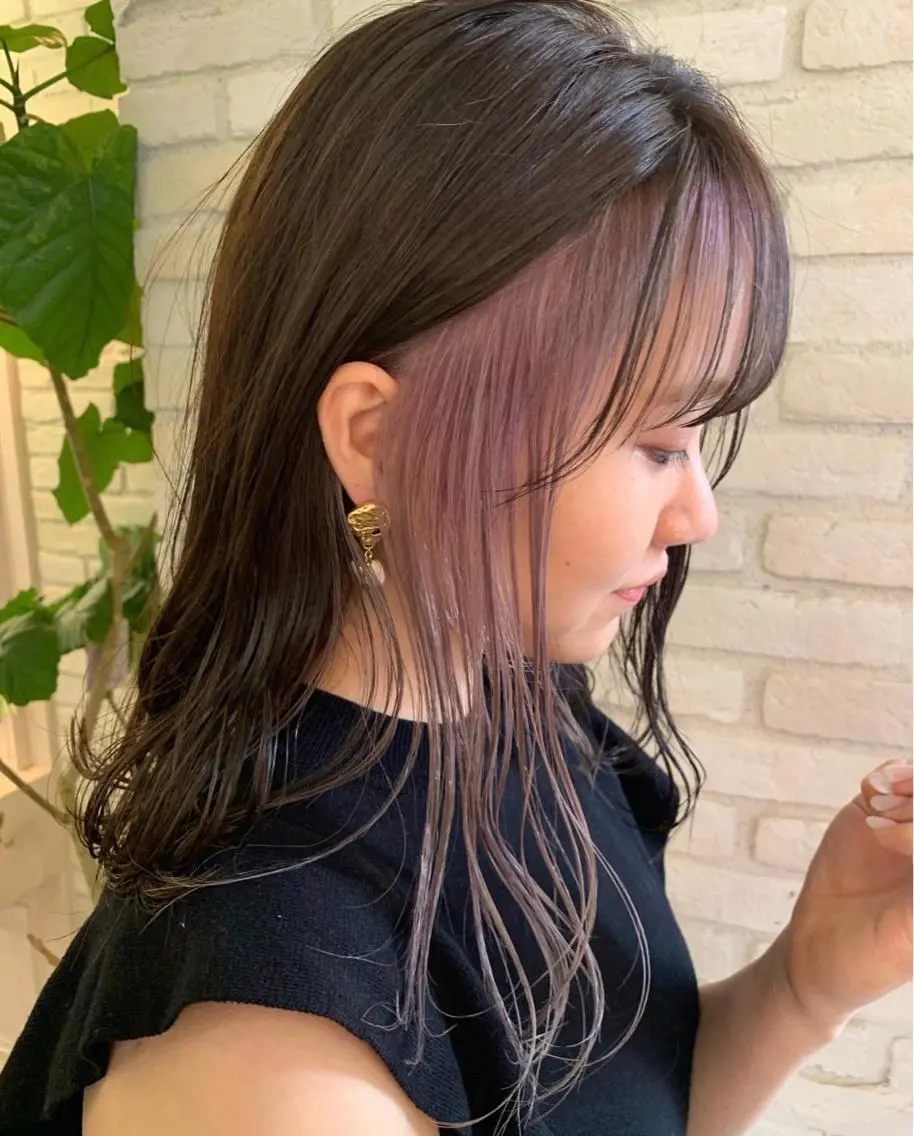 ロング カラー ヘアアレンジ 仙台Ｉ韓国レイヤー Ｉ髪質改善Ｉ伊藤拓海のヘアスタイル