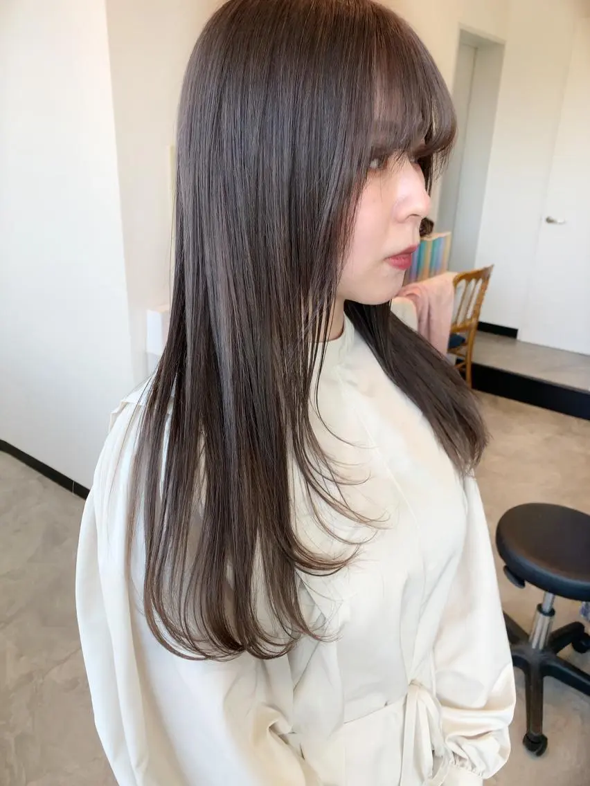 ロング カラー グレージュ トリートメント /カラー/NAOKIのヘアスタイル