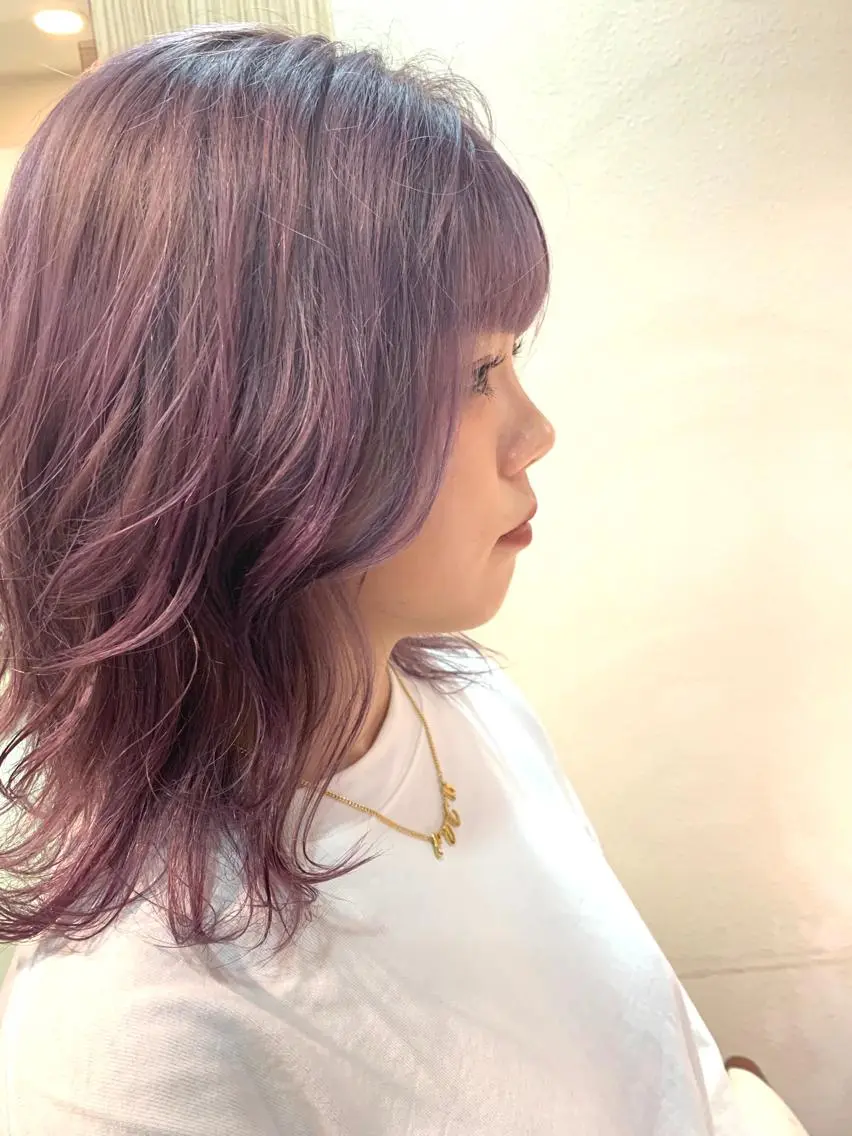 セミロング カラー ヘアカラー トリートメント ヘアセット 🌸スタイリスト 山浦美恵のヘアスタイル