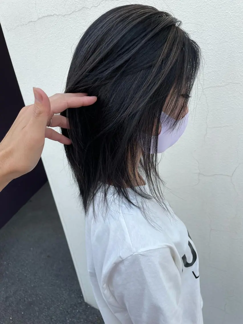 ミディアム ハイライト hair terra ce M奈良店のヘアスタイル