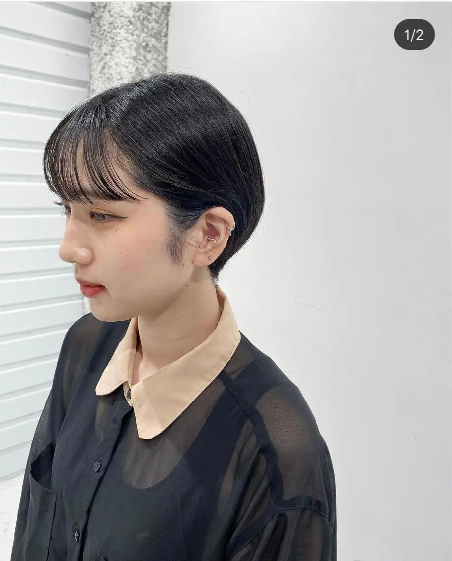ショート カラー ヘアアレンジ ベリーショート ショートヘア 【姫カット】 ナカムラコウキのヘアスタイル