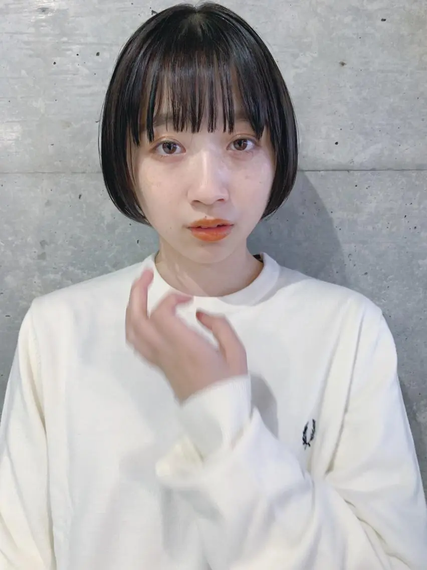 ショート カラー ボブパーマコテ巻き風 パーマNo1深江秀平のヘアスタイル