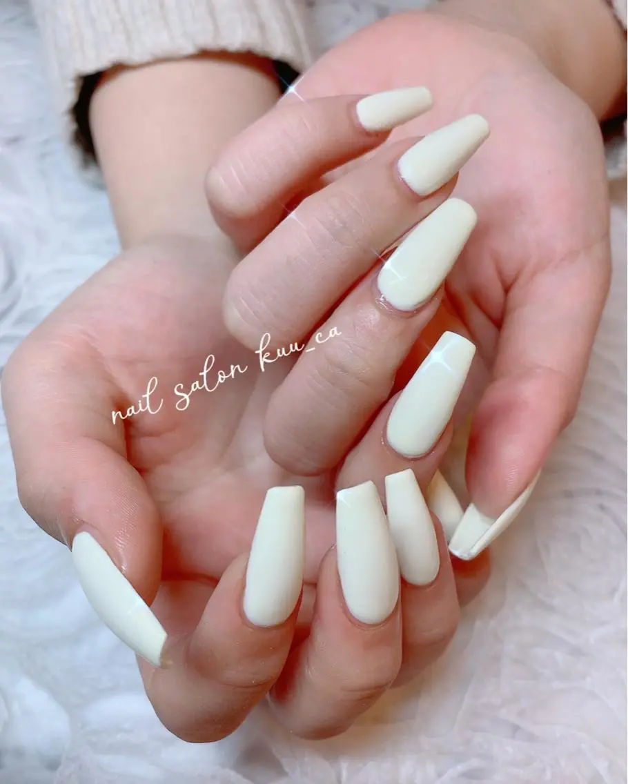 ネイル ワンカラーネイル nail salon kuu_caのネイルデザイン