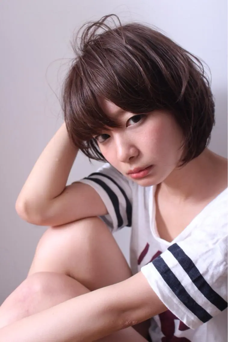 ショート アッシュ 福見 康平のヘアスタイル