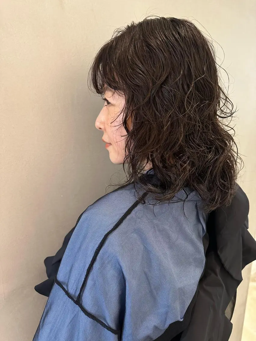 ミディアム カラー パーマ iizuka akiのヘアスタイル