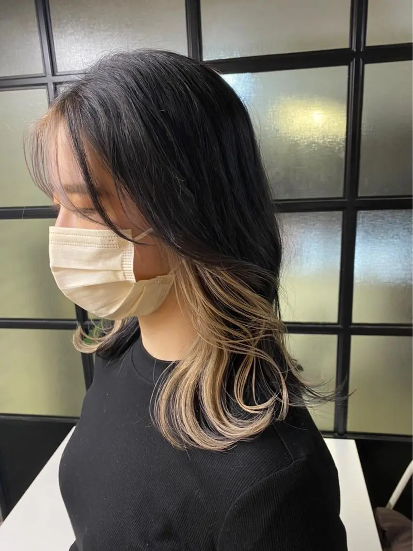 セミロング 【縮毛矯正髪質改善】 中山健太のヘアスタイル