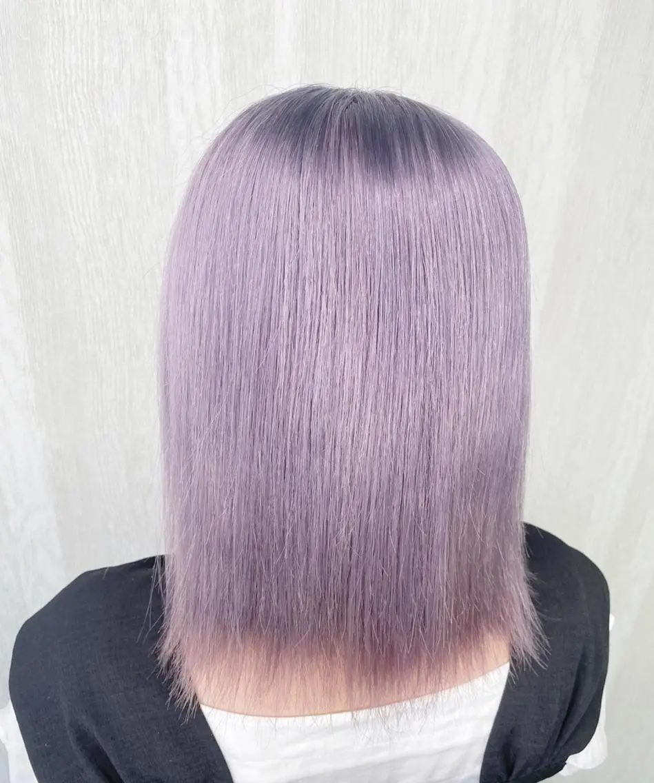 ロング カラー ラベンダーカラー UNDER vr 【アンダーバー】のヘアスタイル