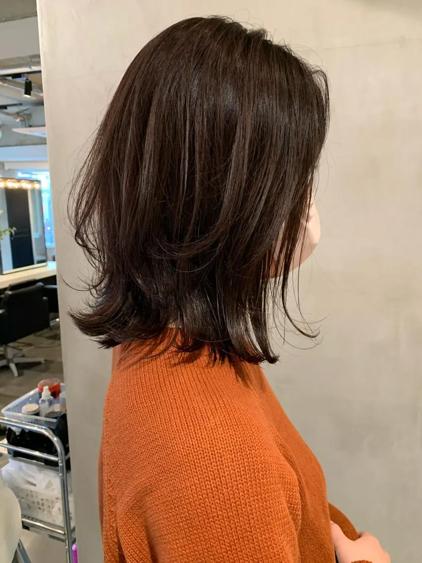 ミディアム カラー カット ヘアカラー トリートメント アンニュイヘア🪽 ayumiのヘアスタイル