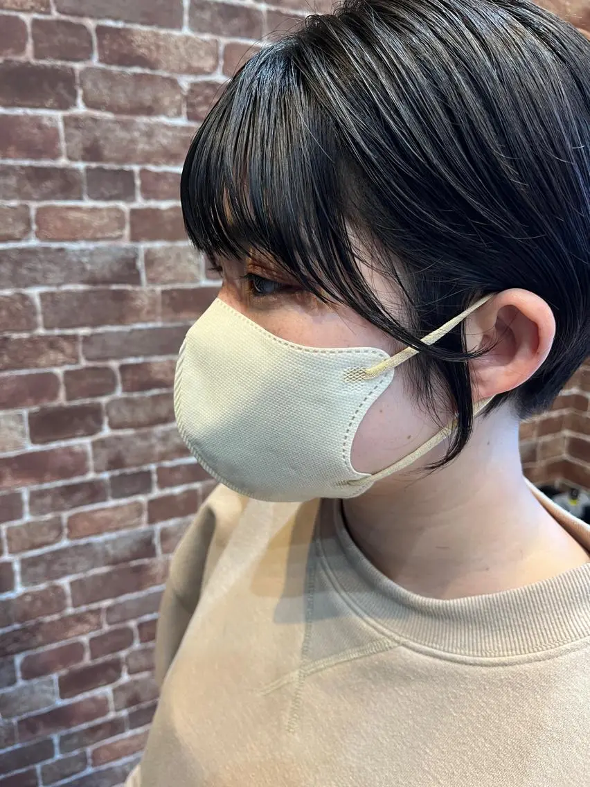 ショート カラー パーマ ヘアアレンジ メンズ キッズ ネイル マツエク・マツパ アイブロウ 久木原 ゆりのヘアスタイル