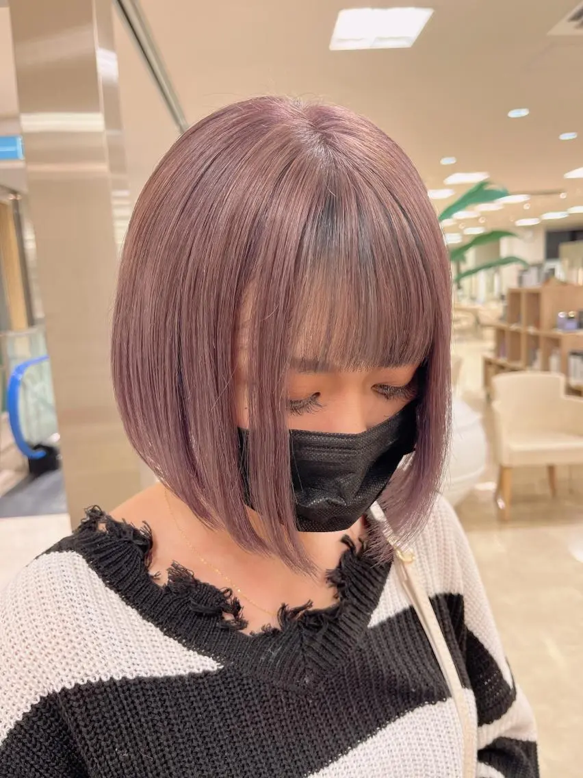ミディアム カラー 暖色専門美容師🎀 お客様満足度◎のヘアスタイル