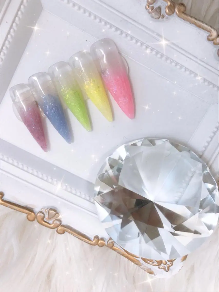 ネイル ラメ(グリッター) ラメグラデーション スカルプネイル ハンドネイル Re:∅ nail /HIRAMOTOのネイルデザイン