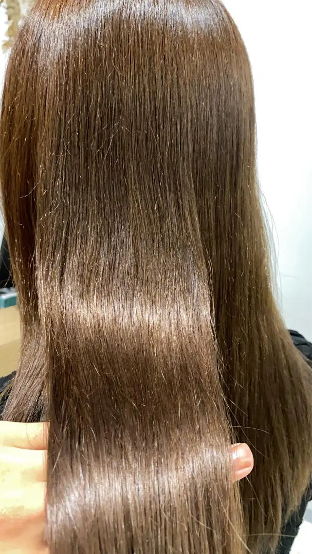 ロング カラー カット 縮毛矯正 ハイトーンヘア/ 島崎　タクミのヘアスタイル