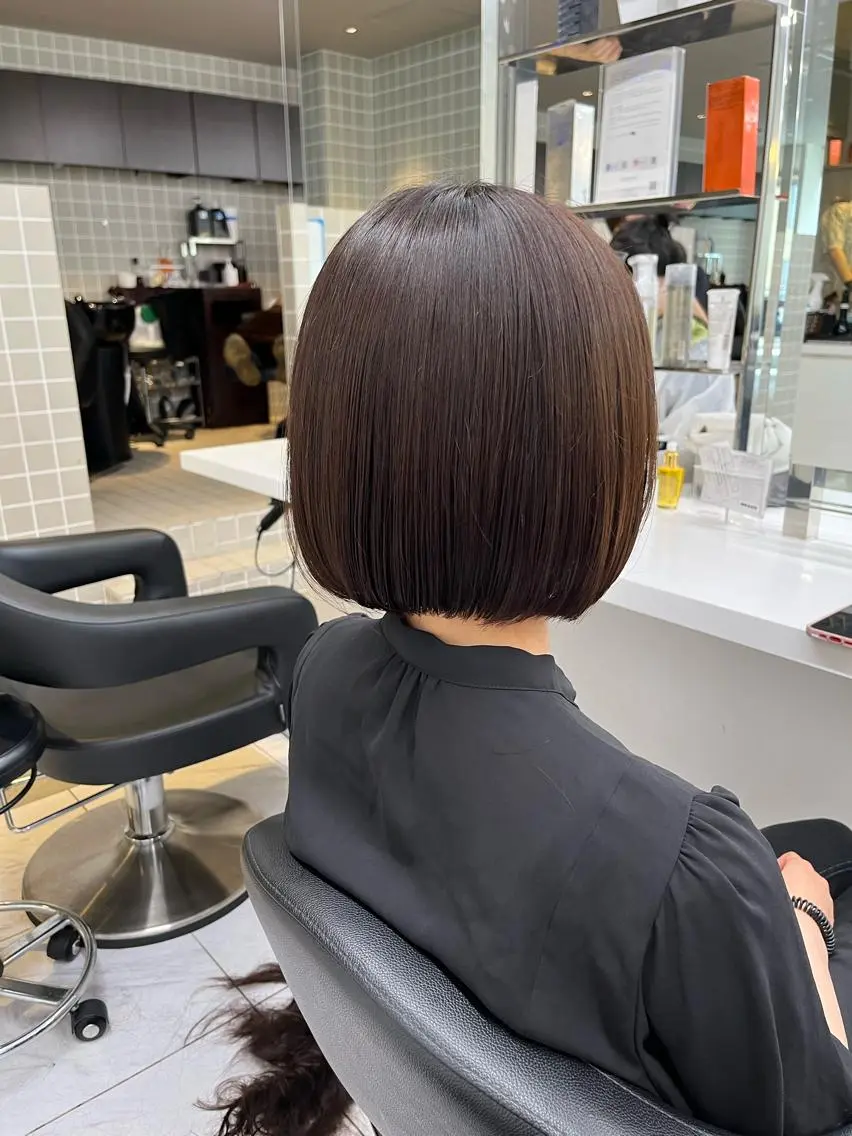 ミディアム ヘアカラー トリートメント 寒色/ベージュヘア ブリーチありMiOのヘアスタイル