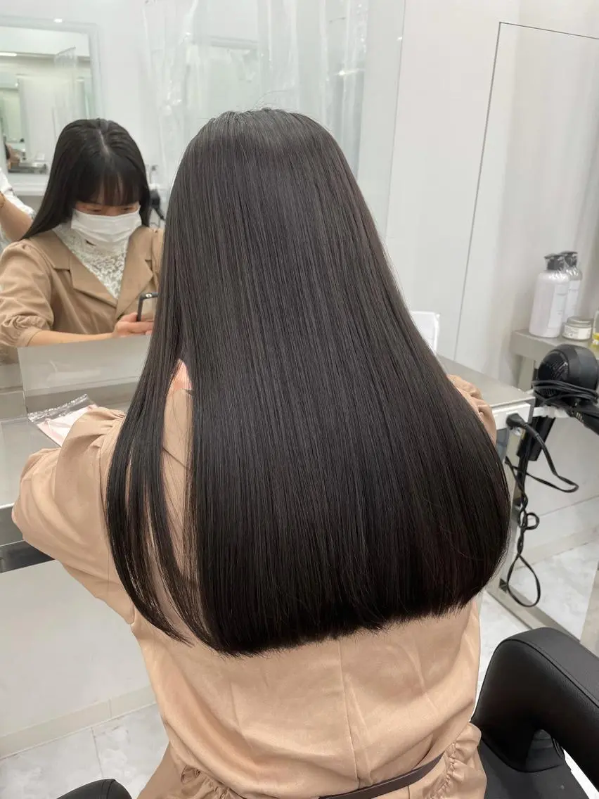 ロング カラー ヘアアレンジ 縮毛矯正/髪質改善/ ブリーチ毛/木元渓太のヘアスタイル