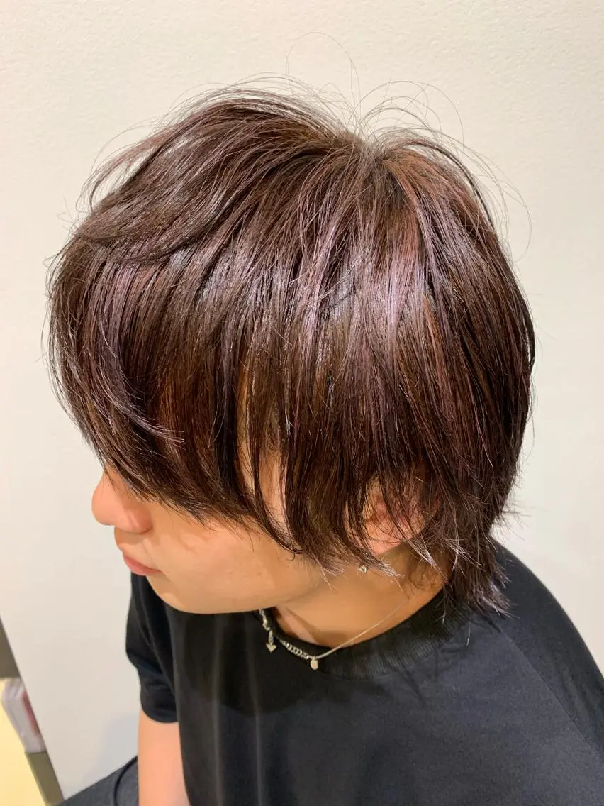 ショート カラー ハイライトカラー ハイライト 土佐 優奈のヘアスタイル